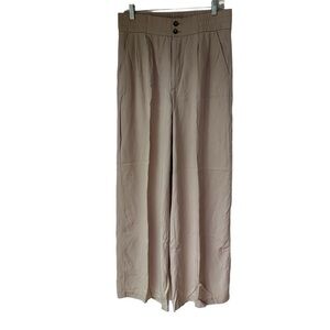 Bar III Tan Baggy Flowy Wide Leg Trousers Pants, size Large
